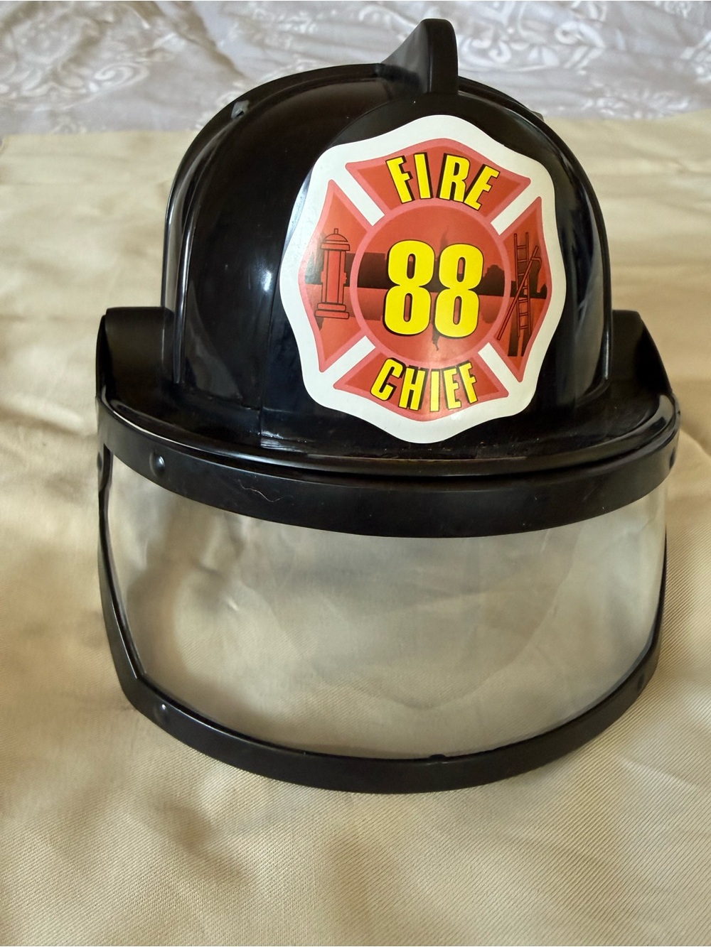 Hard Plastic Fire Chief Costume Hat